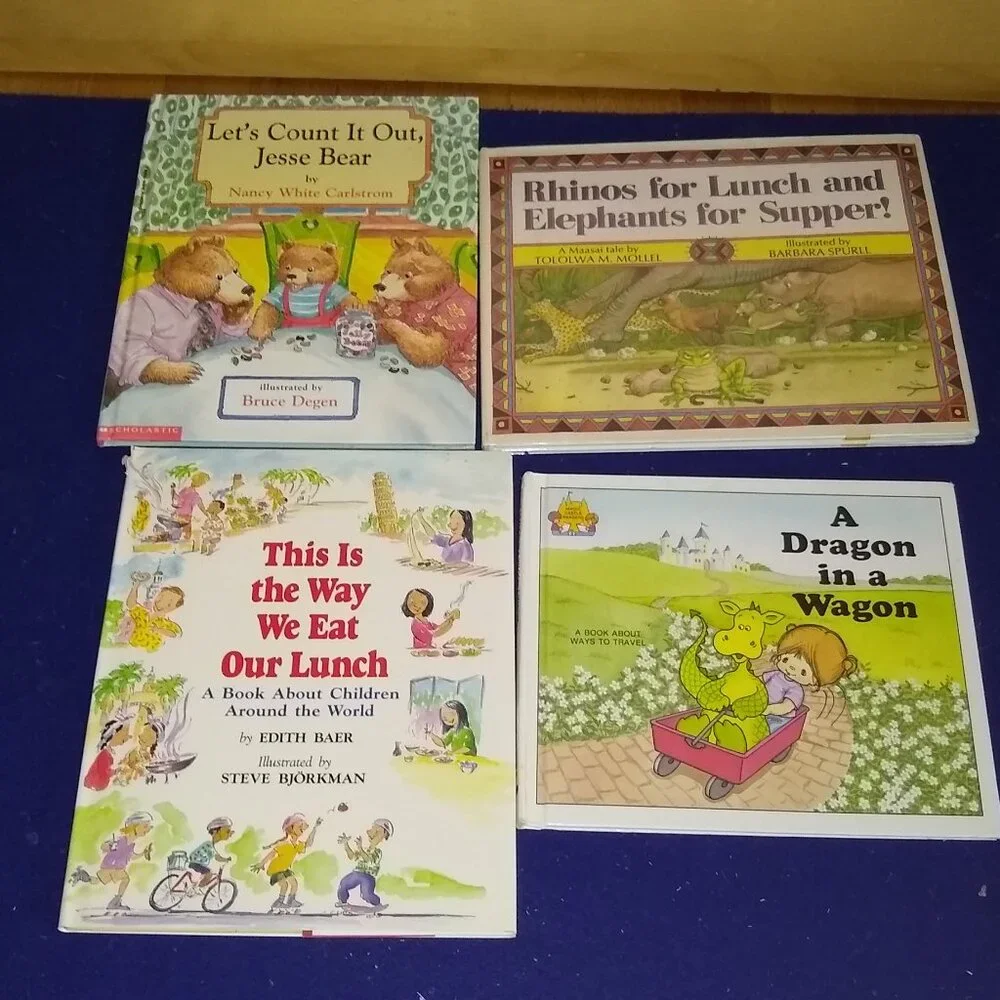 A Dragon wagon, Rhino lunch & Elephant, let's count Jessie Bear, Eat our Lunch